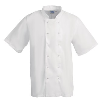 Chaqueta cocina Whites Boston manga corta blanca