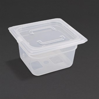 Contenedor polipropileno Vogue GN1/6 con tapa 100mm