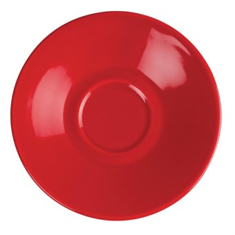 Plato taza café solo Olympia rojo