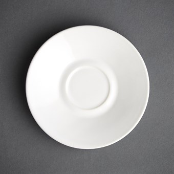 Plato taza café solo Olympia blanco