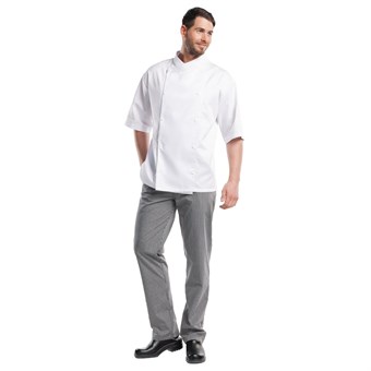 Pantalones cocina Chaud Devant Grigio rayas negras y grises