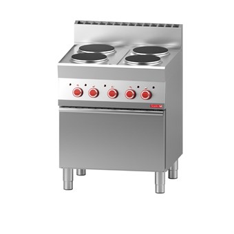 Cocina eléctrica Gastro M 650 4 placas, horno convección eléctrico 65/70 CFE