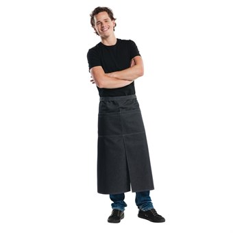 Delantal 4 bolsillos Chaud Devant denim negro
