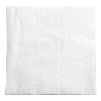 Servilletas para bar blancas Fasana 250 x 250mm