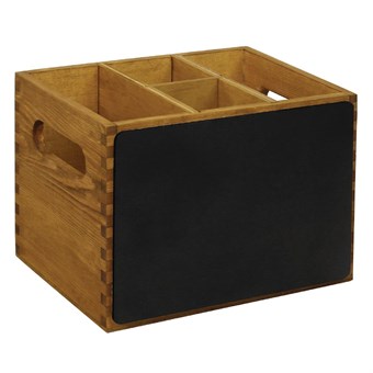Caja de madera Olympia con lado de pizarra