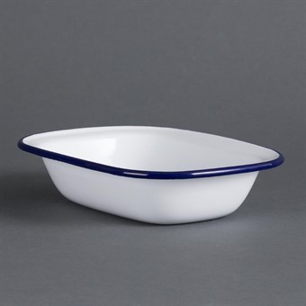 Fuente para tarta esmaltada Olympia 180x135mm