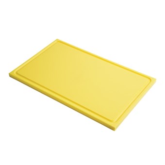 Tabla corte Gastro M PE alta densidad GN1/2 15mm borde acanalado amarilla
