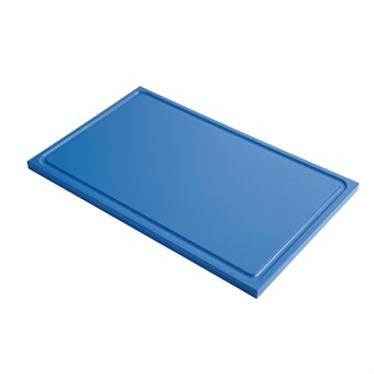 Tabla corte Gastro M PE alta densidad GN1/1 15mm borde acanalado azul