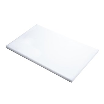 Tabla corte Gastro M PE alta densidad 600x400x20mm blanca