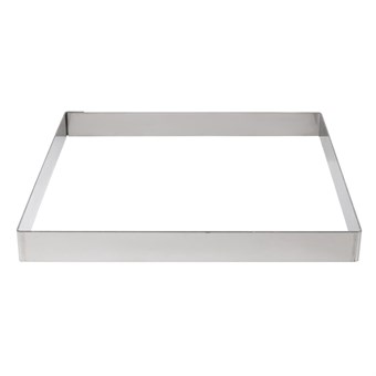 Molde repostería De Buyer cuadrado acero inoxidable 200mm
