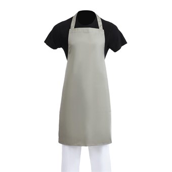 Delantal con peto Whites poli algodón color aceituna