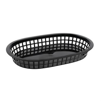 Cesta ovalada polipropileno Olympia negra