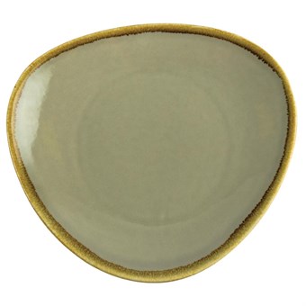 Platos triangulares Olympia Kiln musgo 280mm
