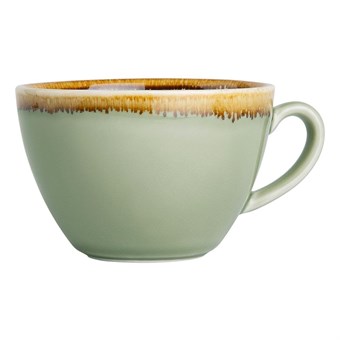 Tazas de café capuchino Olympia Kiln Musgo 340ml