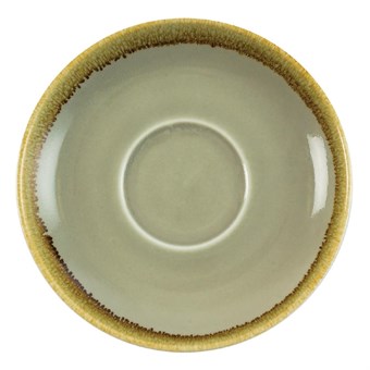 Platito para tazas de café capuchino Olympia Kiln musgo 160mm