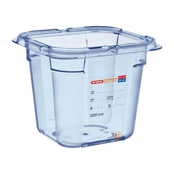 Contenedor hermético GN1/6 Araven azul 150mm