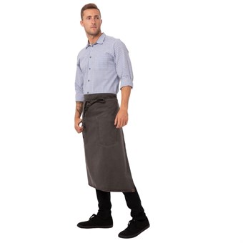 Delantal largo Chef Works Dorset estaño envejecido