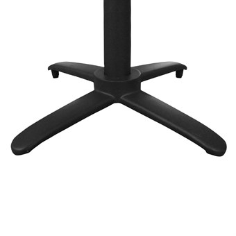 Base abatible de aluminio para mesa Bolero negra