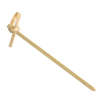 Palillos nudo de bambú Fiesta 90mm (Paquete 100)