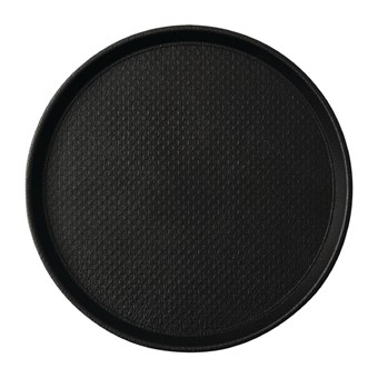 Bandeja Roltex Blackline redonda 310(Ø)mm antideslizante negra