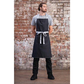 Delantal peto Whites vaquero negro