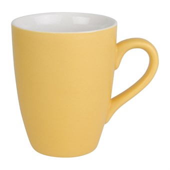 Taza mug Olympia porcelana amarillo pastel mate 320ml