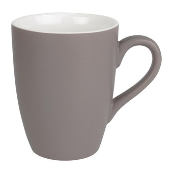 Taza mug Olympia porcelana gris pastel mate 320ml