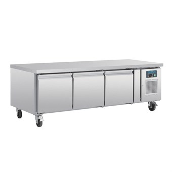 Mostrador refrigerado Polar Serie U GN Chef base 3 puertas