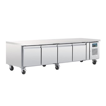 Mostrador refrigerado Polar Serie U GN Chef base 4 puertas