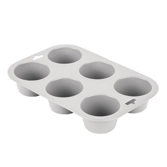 Molde magdalenas Vogue silicona flexible 6 huecos