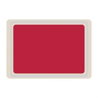 Bandeja servicio Roltex melamina 530x370mm roja