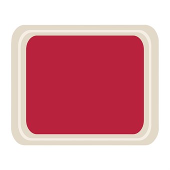 Bandeja servicio Roltex Cafetería melamina 420x320mm roja