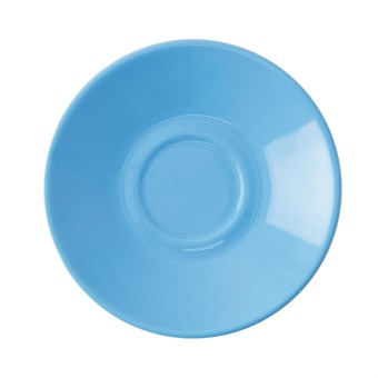 Plato taza café solo Olympia azul (Caja 12)