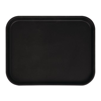 Bandeja antideslizante rectangular negra de fibra de vidrio Cambro 457 mm