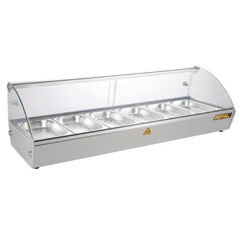 Vitrina caliente sobre mostrador Buffalo 1200mm
