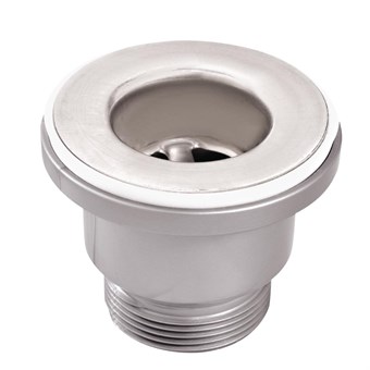 Tapón de drenaje de metal cromado de 38mm con tuerca de apriete