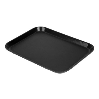 Bandeja rectangular de fibra de vidrio negra Cambro antideslizante de 350mm