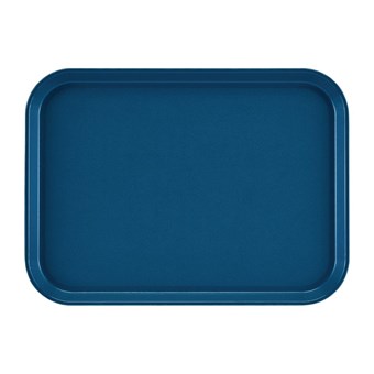Bandeja Cambro Cam rectangular azul antideslizante de fibra de vidrio de 350mm