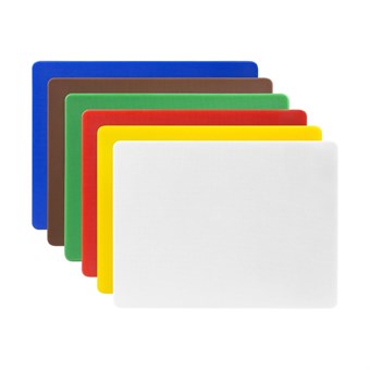 Tabla de cortar Hygiplas pequeña de baja densidad - 300x225x10mm (Kit de 6)
