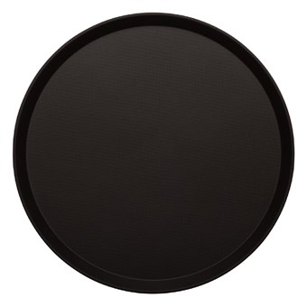Bandeja redonda antiadherente Cambro Treadlite negra