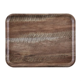 Bandeja laminada Cambro Madeira - 330x430mm roble oscuro
