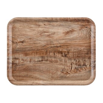 Bandeja laminada Cambro Madeira en verde oliva