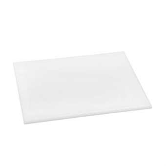 Tabla de cortar Hygiplas pequeña de alta densidad blanca