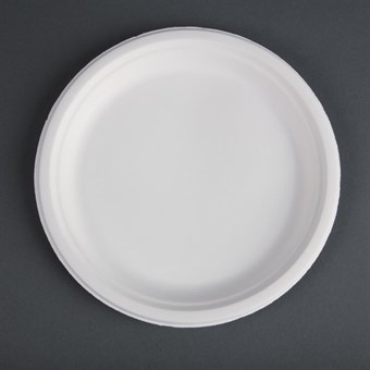 Platos compostables de bagazo Fiesta Green 260mm 