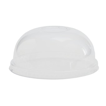 Tapa abovedada compostable Vegware para recipientes de comida de 350/455ml 