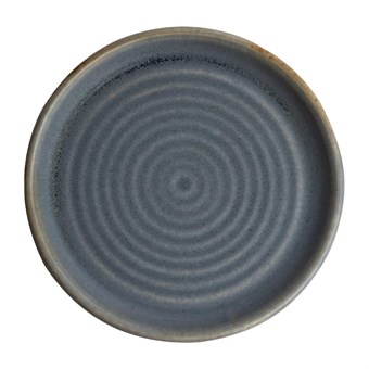 Plato redondo borde pequeño azul granito Olympia Canvas de 180mm