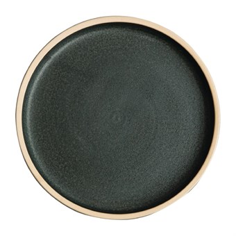 Plato redondo llano verde oscuro Olympia Canvas 180mm  
