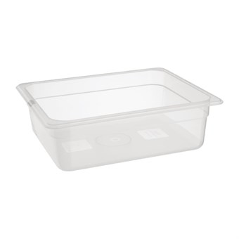 Cubeta de polipropileno Gastronorm 1/2 Nisbets Essentials sin tapa 100mm 