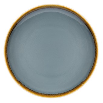 Plato redondo Olympia Kiln Coupe azul 178mm (Caja 6)
