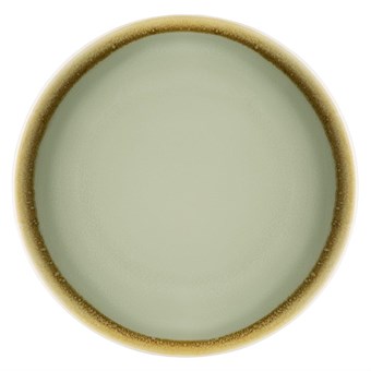 Plato redondo Olympia Kiln Coupe verde musgo 178mm (Caja 6)